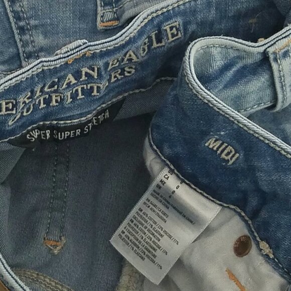 American Eagle Midi Shorts Super Super Stretch 0 - Picture 3 of 3